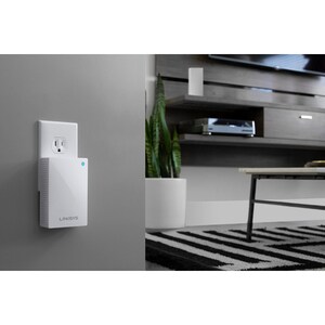 Linksys Velop WHW01P IEEE 802.11ac 1,27 Gbit/s Drahtloser Range-Extender - 2,40 GHz, 5 GHz - MIMO-Technologie - Wandmontie