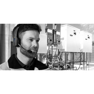 BlueParrott Kabellos Kopfbügel Mono Headset - Monaural - Ohraufliegend - 150 Hz bis 6,80 kHz Frequenzgang - 10000 cm Reich