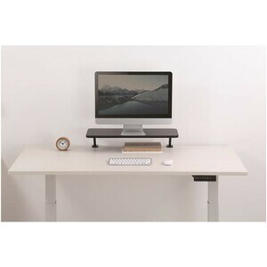 StarTech.com Monitor Riser Stand - Clamp-on Monitor Shelf for Desk - Extra Wide 25.6"/65 cm - For up to 34" Monitors - Bla