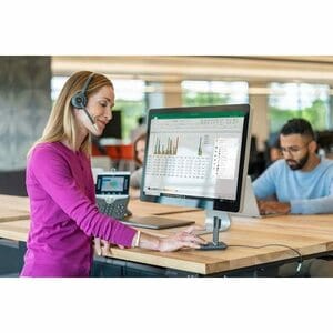 Cisco 522 Wired Over-the-head Stereo Headset - Binaural - Supra-aural - 90 Ohm - 50 Hz to 18 kHz - Uni-directional, Electr