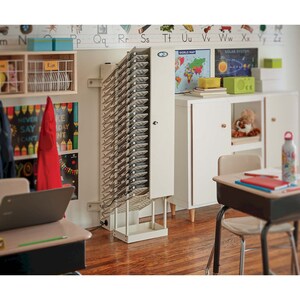 Tripp Lite by Eaton 20-Device AC Charging Tower for Chromebooks - Open Frame, White - Wired - Chromebook, iPad, Tablet PC,