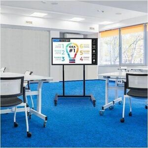 Sharp NEC Display Motorized Height Adjustible Cart - 55" to 86" Screen Support - 280 lb Load Capacity - Powder Coated Blac