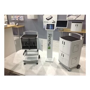 Compulocks CartiPad Duo DUO-EU Charging Cart - Steel - 550.2 mm Width x 458 mm Depth x 988.6 mm Height - For 32 Devices