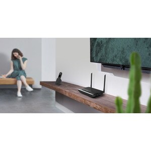 TP-Link TD-W9960V Wi-Fi 4 IEEE 802.11b/g/n Ethernet, VDSL2, ADSL2+, ADSL2 Modem/Wireless Router - 2,40 GHz ISM-Band - 2 x 