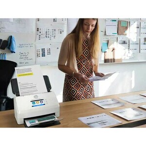 HP Scanjet Enterprise Flow N7000 snw1 Sheetfed Scanner - 600 dpi Optical - 48-bit Color - 8-bit Grayscale - 75 ppm (Mono) 