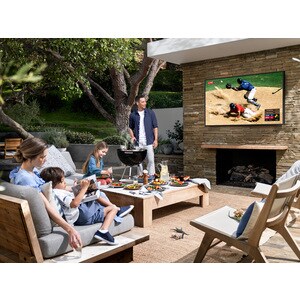 Samsung The Terrace LST7T QN65LST7TAF 64.5" Smart LED-LCD TV - 4K UHDTV - Titan Black - Quantum Dot LED Backlight - Bixby,