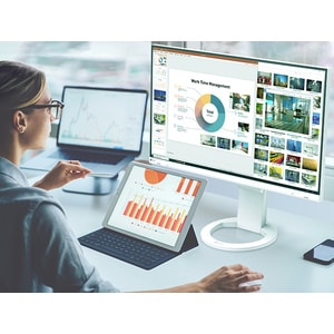 EIZO FlexScan EV2760-WT 27" Class WQHD LCD Monitor - 16:9 - White - 68.6 cm (27") Viewable - In-plane Switching (IPS) Tech