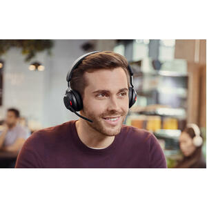 Jabra Evolve2 65 Wireless Over-the-head Stereo Headset - Beige - Binaural - Supra-aural - Bluetooth - USB Type C