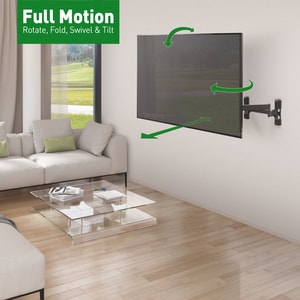 Barkan Wall Mount for Curved Screen Display, Flat Panel Display - Black - 1 Display(s) Supported - 13" to 90" Screen Suppo