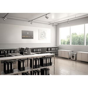 Leitz IQ Office Pro P6 Paper Shredder - Continuous Shredder - Cross Cut - 6 Per Pass - for shredding Paper - 1 mm x 5 mm S