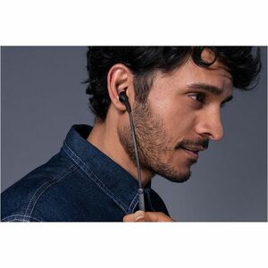 Belkin SOUNDFORM Wired Earbud Stereo Earset - Black - Binaural - In-ear - 121.9 cm Cable - USB Type C