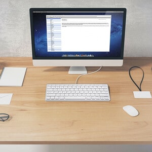 Macally Compact Aluminum USB-C Wired Keyboard for Mac and PC - Cable Connectivity - USB Type C Interface - 78 Key(s) - Cut