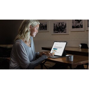 Logitech Slim Folio Pro Keyboard/Cover Case (Folio) for 27.9 cm (11") Apple iPad Pro (2017), iPad Pro (2018) Tablet - Grap