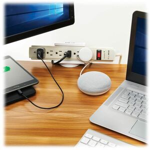 Eaton Tripp Lite Series Clamp-On Power Strip Holder, White - Acrylonitrile Butadiene Styrene (ABS), EVA Foam