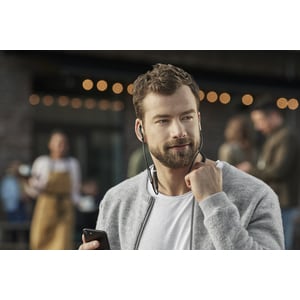 Jabra Elite 65e Wireless Earbud, Behind-the-neck Earset - Titanium Black - Binaural - In-ear - 1000 cm - Bluetooth - 32 Oh