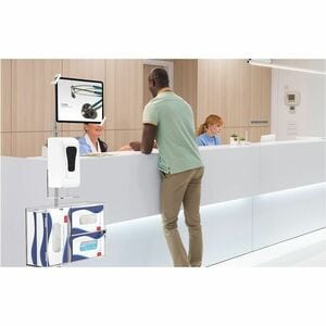 CTA Digital Heavy-Duty Medical Mobile Floor Stand for 7-13 Inch Tablets (White) - Up to 13" Screen Support - 65" Height - 