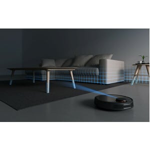 MI Vacuum-Mop P STYJ02YM Robot Vacuum/Mop - Black - 550 mL Dust Capacity - 200 mL Water Tank Capacity - Turbo Brush - Marb