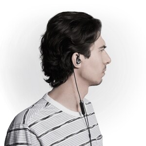 Shure AONIC 4 Sound Isolating Earphones - Stereo - Mini-phone (3.5mm) - Wired - Earbud - Binaural - In-ear - Gray/Black