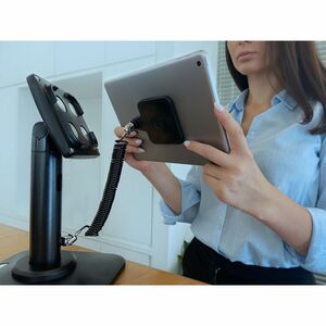 Compulocks Universal Tablet Magnetic Counter Stand with Cable Lock Black - Universal Mounting Options, Snap on\off for Ful