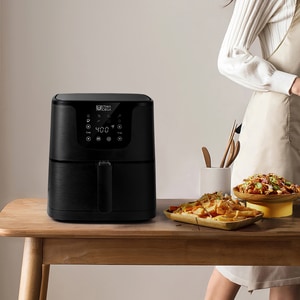 WALMART ONLY PRESTO LUXE PLUS AIR FRYER 5L BLK 6 PRE SET COOKING
