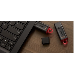 Kingston DataTraveler Exodia 64GB USB 3.2 (Gen 1) Flash Drive - 64 GB - USB 3.2 (Gen 1) - Black, Teal - 5 Year Warranty