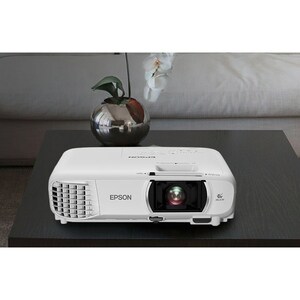 Epson EH-TW750 3LCD Projector - 16:9 - White - 1920 x 1080 - Front, Ceiling - 1080p - 6000 Hour Normal Mode - 12000 Hour E