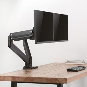 Roline Klemmhalterung für LCD-Monitor - Schwarz - 2 Unterstützte(r) Display(s) - max. 30 kg Traglast - 75 x 75, 100 x 100 