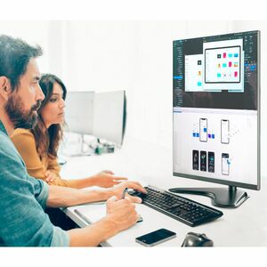 SIIG Height Adjustable Single Monitor Freestanding Desk Stand for 13" to 32" - Heavy duty free standing desk stand for up 