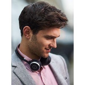 Jabra EVOLVE 65 MS 无线 头戴式 立体声 耳机 - 双声道 - 上耳式 - 3000 cm - 蓝牙 - 150 Hz 到 7 kHz - 降噪