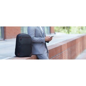 Lenovo Essential Plus Carrying Case Rugged (Backpack) for 39.6 cm (15.6") Notebook - Black - Weather Resistant, Wear Resis