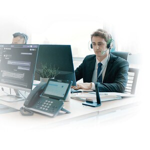 Yealink UH36 Dual Teams Kabel Kopfbügel Stereo Headset - Schwarz/Silber - Binaural - 20 Hz bis 20 kHz Frequenzgang - Geräu