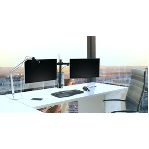 Kensington SmartFit Desk Mount for Monitor - Black - 2 Display(s) Supported - 81.3 cm (32") Screen Support - 16 kg Load Ca