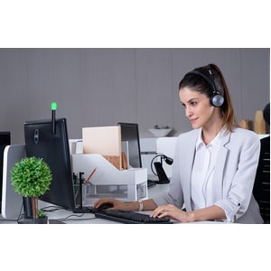 Yealink WH62 Mono Teams Headset - Mono - Wireless - DECT CAT-iq - 16002 cm - 32 Ohm - 20 Hz to 10 kHz - Over-the-head - Mo