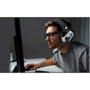 Adesso Xtream G2 Wired Over-the-head Stereo Gaming Headset - Black - Binaural - Circumaural - 16 Ohm - 20 Hz to 20 kHz - 2