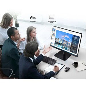 Samsung F24T450FQE 24" Class Full HD LCD Monitor - 16:9 - Black - 24" Viewable - In-plane Switching (IPS) Technology - LED