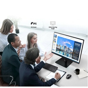 Samsung F22T450FQR 22" Class Full HD LCD Monitor - 16:9 - Black - 55.9 cm (22") Viewable - In-plane Switching (IPS) Techno