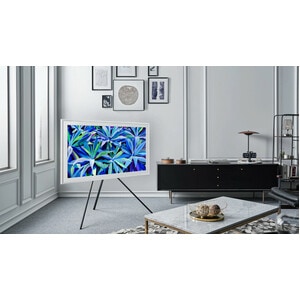 Samsung (2021) 43" The Frame Customizable Bezel - Modern White - 22.17" x 38.30" Frame Size - Rectangle - Wall Mountable -