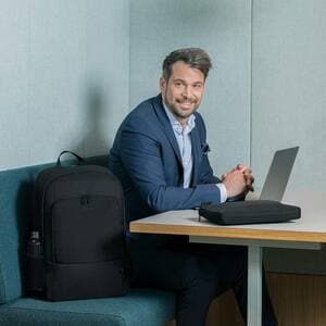 Dicota Eco Carrying Case (Backpack) for 38.1 cm (15") to 43.9 cm (17.3") Notebook - Black - 300D Polyethylene Terephthalat