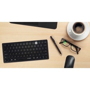 Kensington Keyboard - Wireless Connectivity - USB Interface - Spanish - Black - Scissors Keyswitch - Bluetooth - 5 - 10 m 