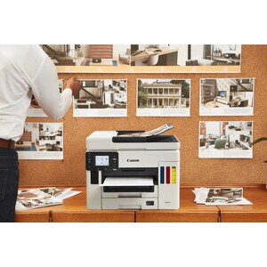 Canon MAXIFY GX7050 Kabellos - Tintenstrahl-Multifunktionsdrucker - Farbe - Mehrfärbig - Kopierer/Fax/Drucker/Scanner - 60