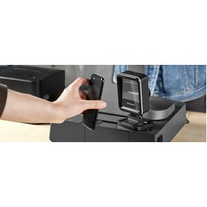 Honeywell Genesis XP 7680g Desktop Barcode Scanner - Cable Connectivity - Black - 1D, 2D - Serial, USB, Keyboard Wedge