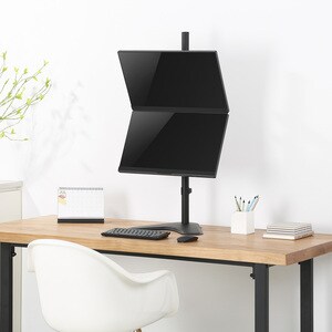V7 DS1FSDS Monitor Stand - 25.4 cm (10") to 68.6 cm (27") Screen Support - 15.80 kg Load Capacity - 90.4 cm Height x 27.9 