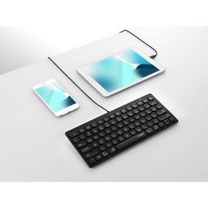 Kensington Keyboard - Cable Connectivity - Lightning Interface - Black - iPad