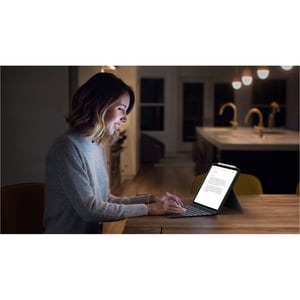 Logitech Combo Touch Keyboard/Cover Case for 32.8 cm (12.9") Apple, Logitech iPad Pro (5th Generation) Tablet - Oxford Gra