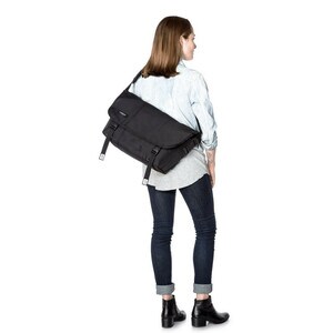 Timbuk2 Classic Carrying Case (Flap) for 15" Notebook - Eco Black - Water Proof, Water Resistant - Shoulder Strap - 12.2" 