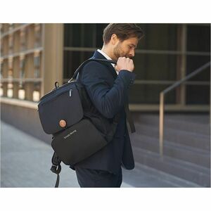 Ninebot Carrying Case (Backpack) for 39.6 cm (15.6") Notebook - Black - Water Resistant - Polyester Fabric Body - Shoulder