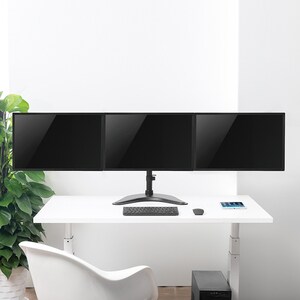 HAGOR Tischhalterung für Monitor - Schwarz - Höhenverstellbar - 3 Unterstützte(r) Display(s)Bildschirmgröße: 38,1 cm bis 6