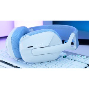Logitech G G435 Wireless Over-the-head Stereo Gaming Headset - Off White, Lilac - Binaural - Circumaural - 1000 cm - Bluet