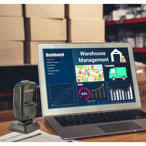 De Escritorio Escaner de código de barras Star Micronics BSD-FR4080 - Negro - Inalámbrico Conectividad - 1D, 2D - Imager -