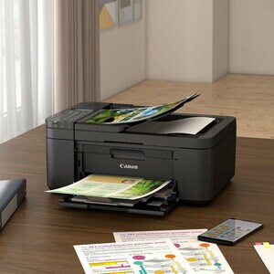 Canon PIXMA TR4650 Wireless Inkjet Multifunction Printer - Colour - Black - Copier/Fax/Printer/Scanner - 4800 x 1200 dpi P